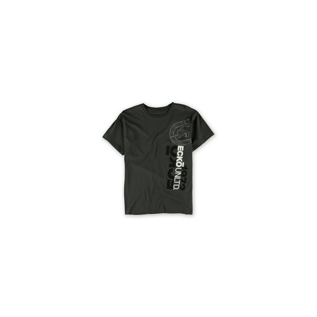 Ecko Unltd. Camiseta con gráfico de brazo lateral de 1972 para hombre, gris, pequeña Ecko Unltd. Camiseta gráfica