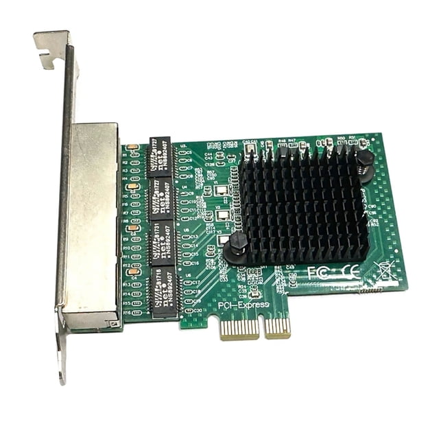 NATEFEMIN Realtek RTL8111 Gigabit Ethernet Card for Desktops with 4 RJ45 Ports and Full/Half Duplex Support