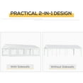 thumbnail image 4 of Outsunny 13' x 26' Heavy-duty Large Wedding Tent with Sidewalls, White, 4 of 9