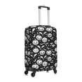thumbnail image 4 of Luggage Cover Anti Scratch, white halloween pumpkin bat Elastic Suitcase Protector Suitcase Covers for Luggage Fits 18-32 Inch Luggage, 4 of 6
