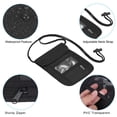 thumbnail image 4 of Unique Bargains Neck Wallet Travel Pouch, Passport Holder RFID Blocking Neck Pouch, Black, 4 of 6