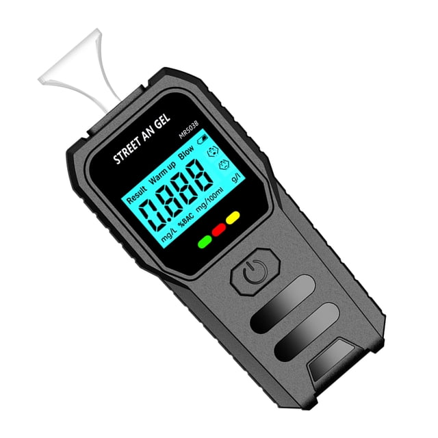 Portable Breath Analyzer, Versatile Usage LCD Display Screen 0.00-0.3mg/L Alcohol Tester Easy To Operate Scientific Filtering Accurate Sensor for Party Wedding
