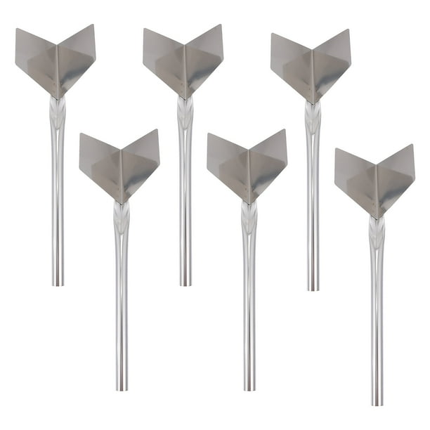 Paleta de esquina exterior de acero inoxidable para paneles de yeso, 6 piezas, herramienta para enlucir esquinas de pared