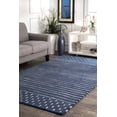 thumbnail image 3 of nuLOOM MTNR01A-406 Marlowe Stripes Navy 4' x 6' Area Rug, 3 of 3
