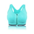 thumbnail image 6 of LELINTA Women's Zip Front Racerback Sports Bra High Impact Workout Gym Activewear Yoga Bra Five Color, 6 of 8