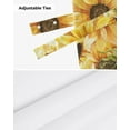 thumbnail image 6 of Sunflower Watercolor Flowers Window Valance Curtain Kitchen Cafe Short Curtains Living Room Tie-Up Valance Curtain, 6 of 6