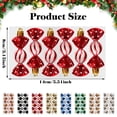 thumbnail image 3 of Christmas Tree Ornaments Set Easy To With Sturdy Hooks & Wire Stands Red & White Design With Elegant Snowflakes Sparkling Decor For Home Weddings Parties Commercial, 3 of 4