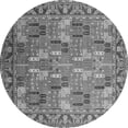 thumbnail image 1 of Ahgly Company Indoor Round Oriental Gray Industrial Area Rugs, 7' Round, 1 of 4