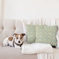 thumbnail image 4 of Ambesonne Alphabet Throw Pillow Cover 2 Pack, Irregular Letter Squares, 24", Multicolor, 4 of 5