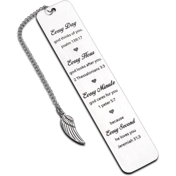 Baptism Gifts Christian Bookmark for Women Men First Communion Gifts Inspirational Religious Bookmarks Gifts Confirmation Bookmark for Women Christians Easter Basket Stuffers for Teens Girls Boys
