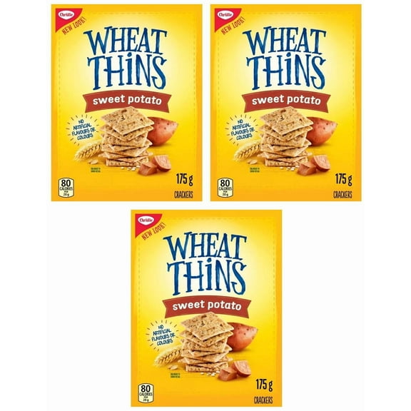 Wheat Thins Sweet Potato Crackers, 175g (3 Pack)