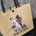 thumbnail image 3 of Juego De 2 Piezas De Bolso De Mano Con Estampado De Calabaza De Halloween Con Monedero, Bolso De Mano De Elfo De Calavera Fantasma Divertido De Terror, Bolso De Compras Reutilizable Y Bolso De Playa D, 3 of 4