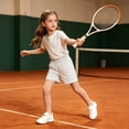 thumbnail image 7 of Boys' 100% Cotton French Terry Shorts with Pockets for Kids Teens Youth - Casual Lounge (2-13) White, 7 of 7