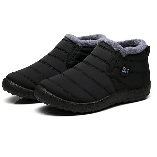mens slipper boots with velcro