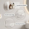 thumbnail image 4 of Ultra-Transparent Acrylic Wall-Mounted Shelves, 1-Piece Multi-Level Storage Organizers For Bedrooms, Living Rooms, Kitchens, Bathrooms - Space-Saving Vertical Display Racks, 4 of 6