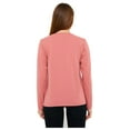 thumbnail image 5 of Wear Sierra Women’s Long Sleeve V-Neck T-Shirt, Coral Soft Pima Cotton, XL, 5 of 9