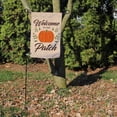 thumbnail image 2 of Welcome to Our Pumpkin Patch Garden Flag, Double-Sided Outdoor Garden Flag and Flagpole, Decorative Flag for Homes, 12 x 18 Inch Flag with 36 Inch Flagpole, 2 of 5