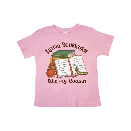 

Inktastic Future Bookworm Like My Cousin Gift Toddler Boy or Toddler Girl T-Shirt