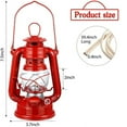 thumbnail image 4 of HUIHEYU Vintage Kerosene Oil Lantern 7.5 inch Portable Hanging Lantern with Cotton Wick, 4 of 8