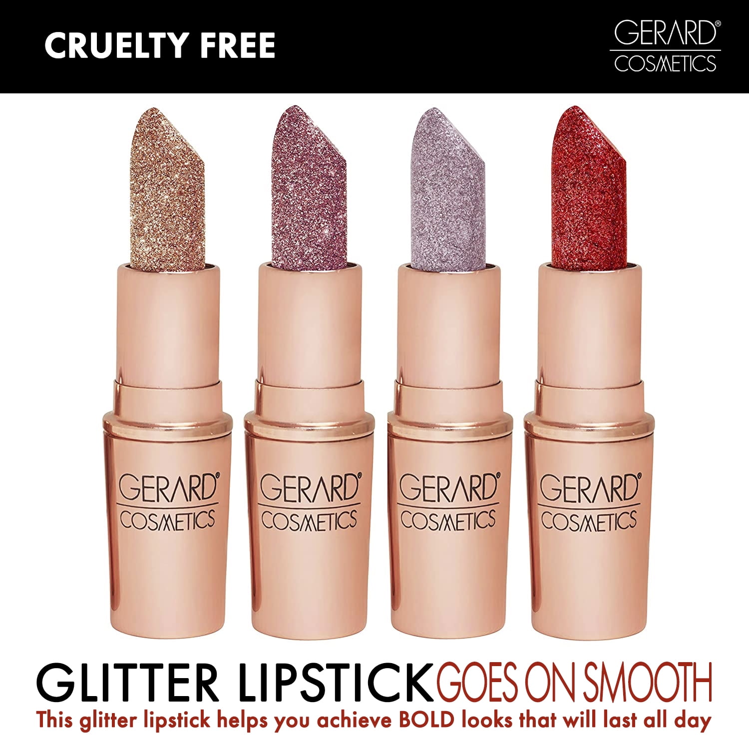 hoek Botsing symbool Gerard Cosmetics Glitter Lipstick, Hollywood Blvd - Walmart.com