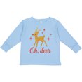 thumbnail image 3 of Inktastic Oh Deer Christmas Reindeer Boys or Girls Long Sleeve Toddler T-Shirt, 3 of 5