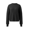 thumbnail image 4 of Gibobby Suéter de invierno para mujer, Suéter de Manga Larga algodón con Cuello Redondo Suéter para Mujer(Negro,M), 4 of 5