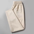 thumbnail image 3 of Yiliang Mens L,Beige,Casual Pants Classic Fit Stretch Chino Pant Flat Front Wrinkle Free Pants, 3 of 4
