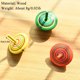 thumbnail image 2 of Wooden Hand-rotating Colored Small Gyroscope, Children's Creative Toys, Decompress And Decompress The Twirl, 2 of 4