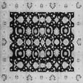 thumbnail image 1 of Ahgly Company Indoor Square Oriental Gray Traditional Area Rugs, 5' Square, 1 of 4