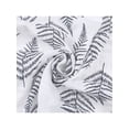 thumbnail image 4 of INSPIRE CHIC Women's Floral Printed Cotton Linen Scarves, Flowers Lace Trim Square Headscarf Neckerchief 60x60cm Asparagus Fern-White, 4 of 6