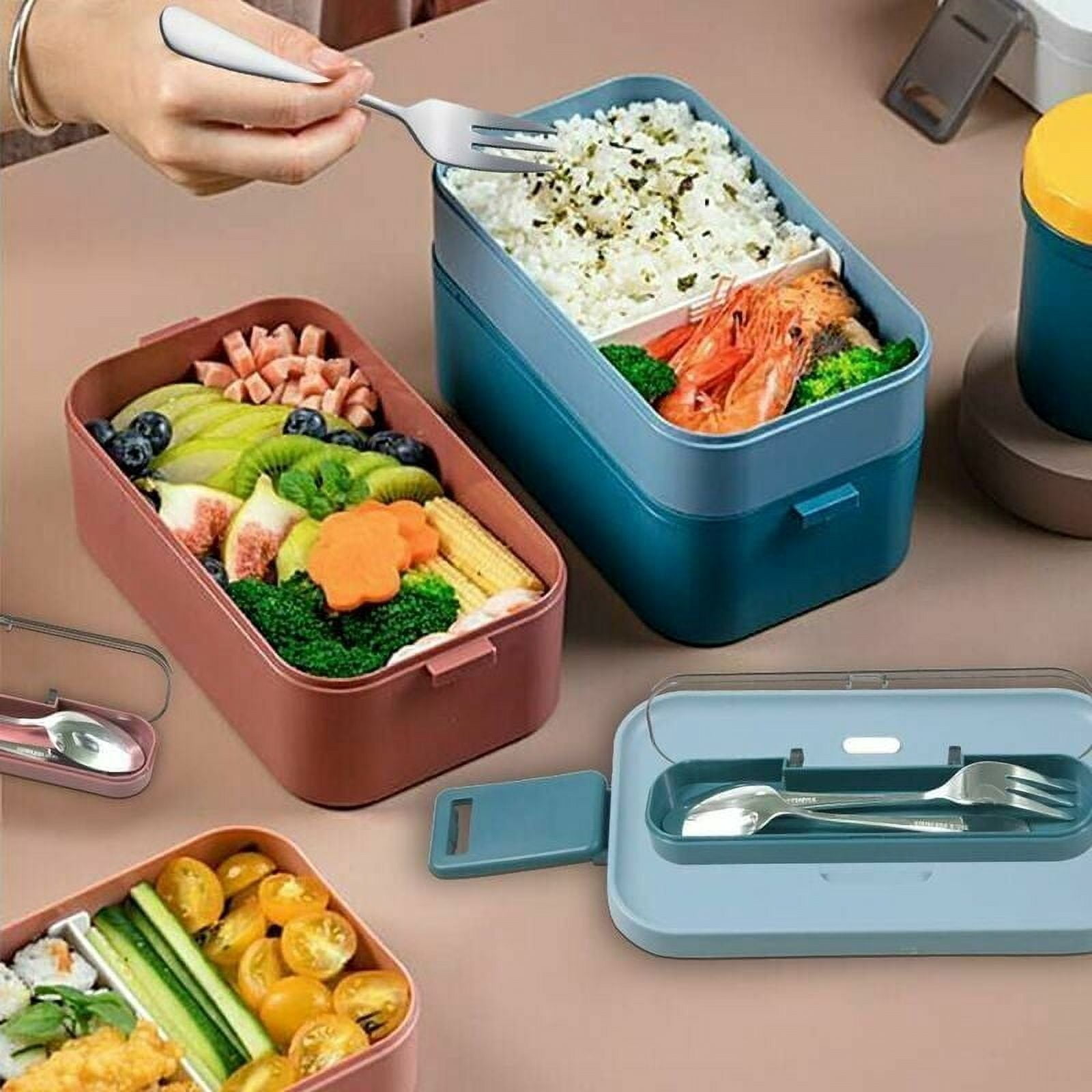 Stylish Bento Boxes, 1600ml Red Lunch Containers With Removable Partition, Thickened Sealing Strip For Leak-Proof Meals, Portable And Microwave Safe