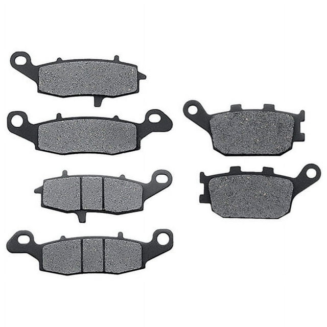 KMG Front + Rear Brake Pads Compatible with 2002-2009 Suzuki DL 1000 V-Strom - Non-Metallic Organic NAO Brake Pads Set