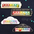 thumbnail image 2 of Broches De Metal Giratorios Creativos De Dibujos Animados De Batería Social Insignias De Solapa Para Mujeres Hombres Regalos Accesorios, 2 of 4
