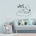 thumbnail image 2 of Sweet Dreams - Good Night Quotes Cute Baby Donald Duck AsleepSilhouette Vinyl Design Wall Sticker Art Decal Boys Girls Kids Room Bedroom Nursery KinderHome Decor Stickers Decoration Size (22x30 inch), 2 of 3