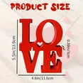 thumbnail image 5 of Valentine's Day LOVE Table Sign Wooden Love Letter Desktop Decoration Home Office Red Love Block Home Party Wedding Anniversary Ornament, 5 of 7