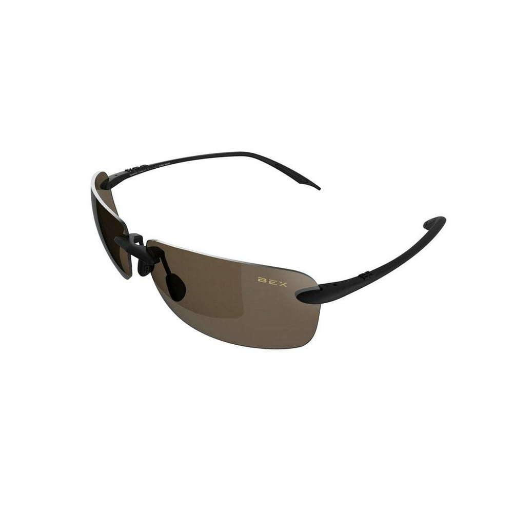 BEX Bex Sunglasses Nylon Stainless Steele Jaxyn III Black Brown B3J8N
