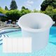 thumbnail image 1 of Paquete de 10 filtros de cesta de calcetines para skimmer de piscina para piscina enterrada sobre el suelo, 1 of 8