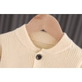 thumbnail image 4 of Toddler Kids Baby Girl Solid Sweater Knit Crochet Clothes Cardigan Outfits, 4 of 8