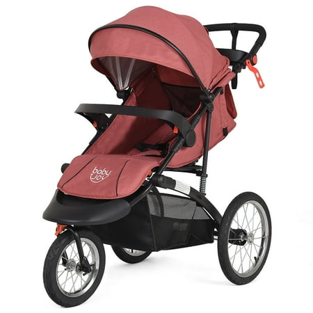baby stroller pushchair joy folding travel jogger handlebar adjustable portable walmart