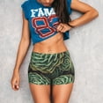 thumbnail image 3 of Lsque Succulents Pattern High Waisted Biker Shorts for Women-Tummy Control Fitness Athletic Workout Running Yoga Gym Shorts,Moisture-Wicking-XX-Large, 3 of 9
