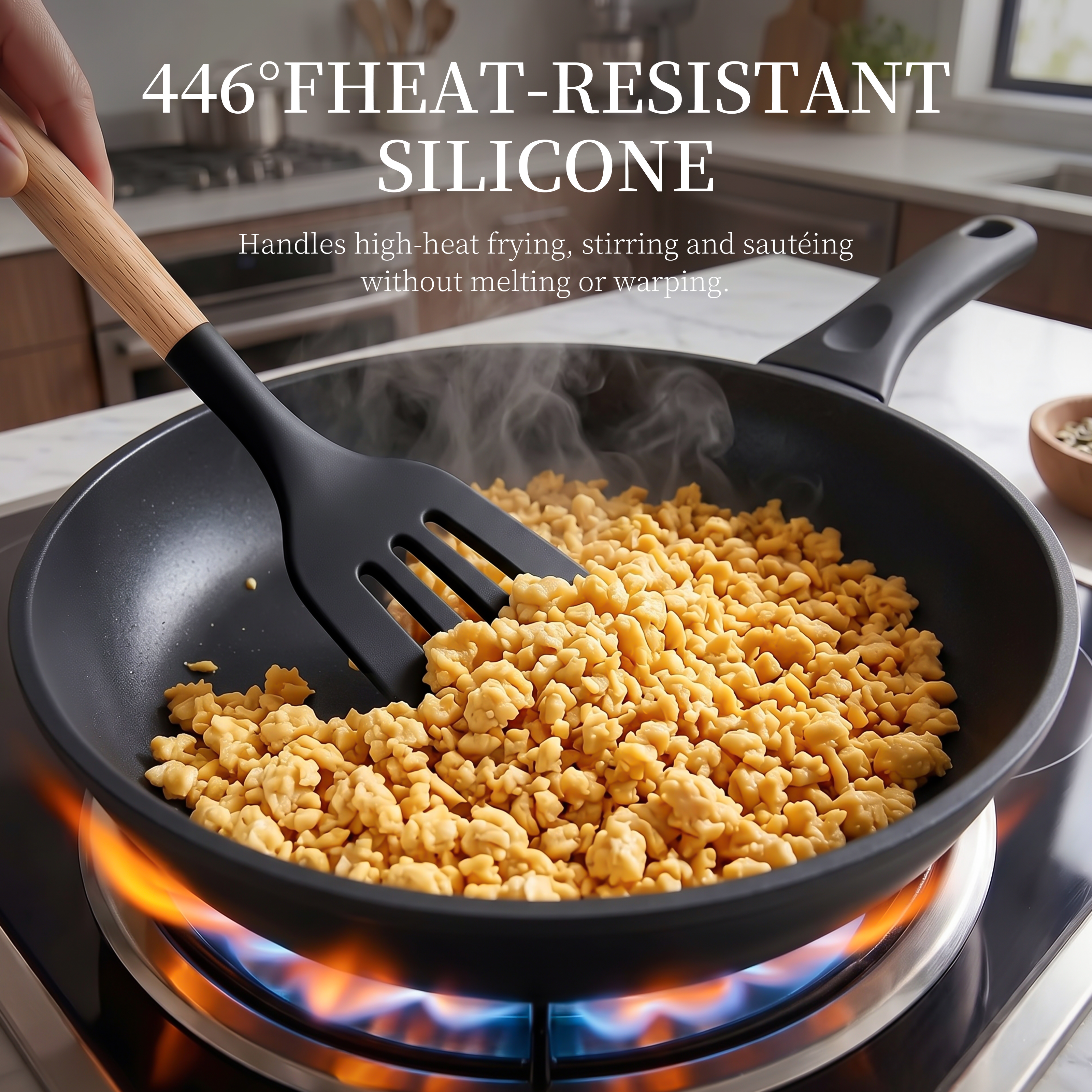 Oannao 9-Piece Silicone Cooking Utensil Set with Holder photo 5