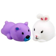 JigglyDoos Series 1 Purple Bear & White Rabbit Squeeze Toy 2-Pack