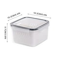 thumbnail image 5 of TUOBARR Fruit Vegetable Storage Containers for Fridge Draining Fresh Containers 3 in 1 Produce Storage Containers Large Organizer Bins with Lid & Colander, 5 of 5