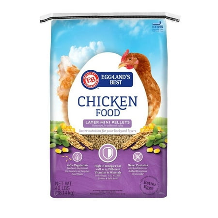 Eggland's Best Egg Layer Mini-Pellets Chicken Food, 40 (Best Chicken Feed Mix)