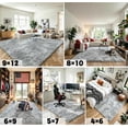 thumbnail image 6 of Rugs for Living Room 6x9, Alfombras para Salas Shag Large Plush Soft Area Rug, Shaggy Carpets for Bedroom, Kids Boys Girls Home Decor Aesthetic (Light Grey Tie-Dyed, 6x9 Feet), 6 of 16