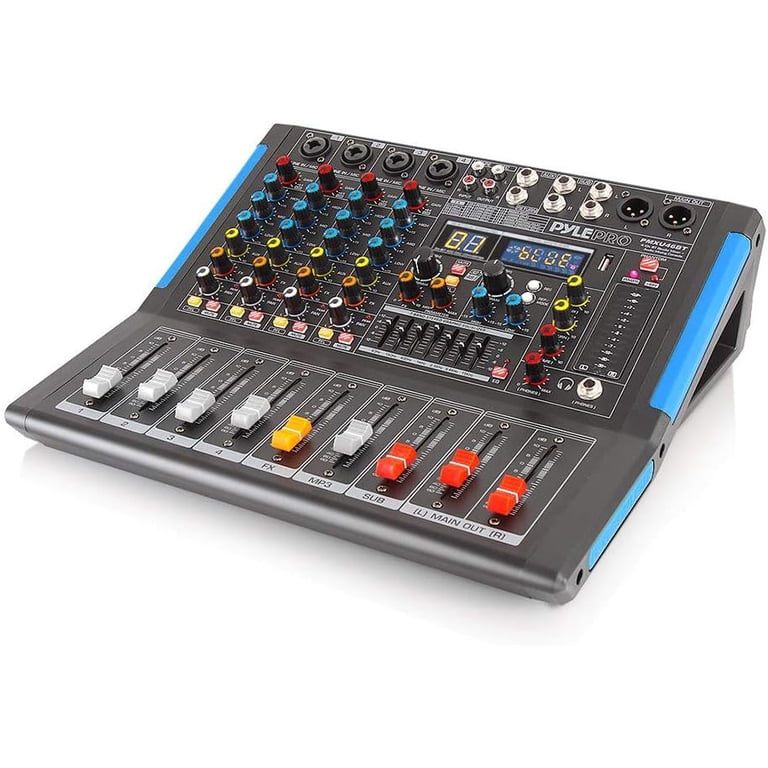 Pyle 4-Channel Bluetooth DJ Mixer with USB, Black photo 4