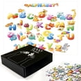 thumbnail image 2 of Ambesonne Science Jigsaw Puzzle Durable Cardboard, Cartoon Alphabet, 1000 pcs, Multicolor, 2 of 5