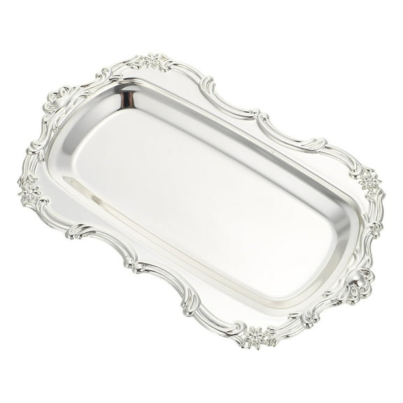 ADDHAT Decorative Dessert Serving Tray with Polished Edges for Snacks, Cakes, Fruit, and Party Serving