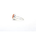 thumbnail image 4 of Heaven Crafts Orange Carnelian Ring Oval Shape Stone Dailywear jewelry Gift For Her 925 Sterling Silver, 4 of 4