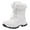 White, variant on Ymyiu Boys Snow Boots Winter Waterproof Slip Resistant Cold Weather Shoes Winter Boots Toddler Boy (Black,10-10.5 Years)